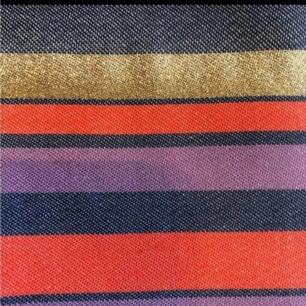 J CREW Striped Metallic Skirt